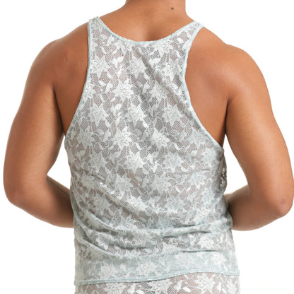 Vibrant Blue Tank vista frontal de Gigo Underwear