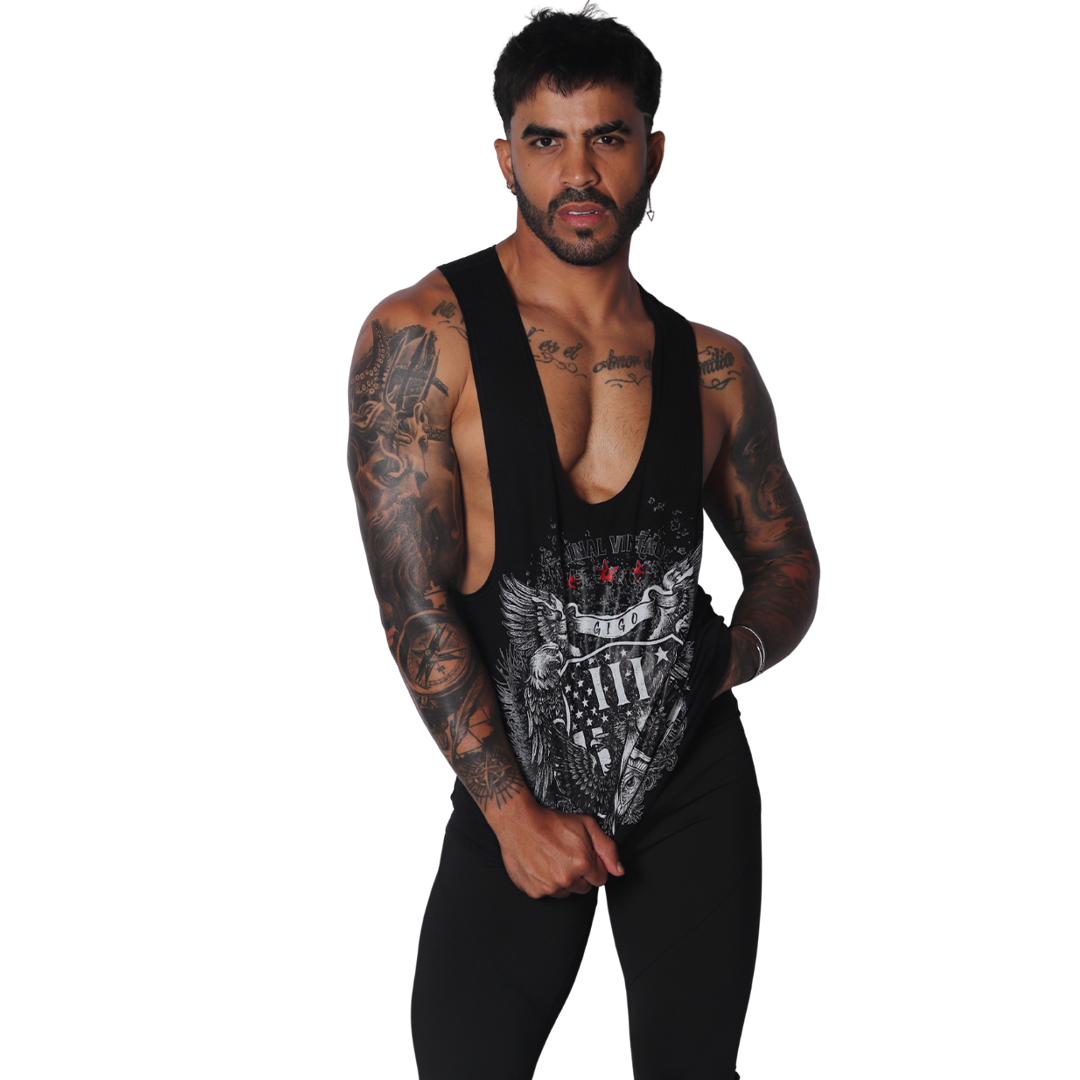 Vintage Tank en modelo de Gigo Underwear