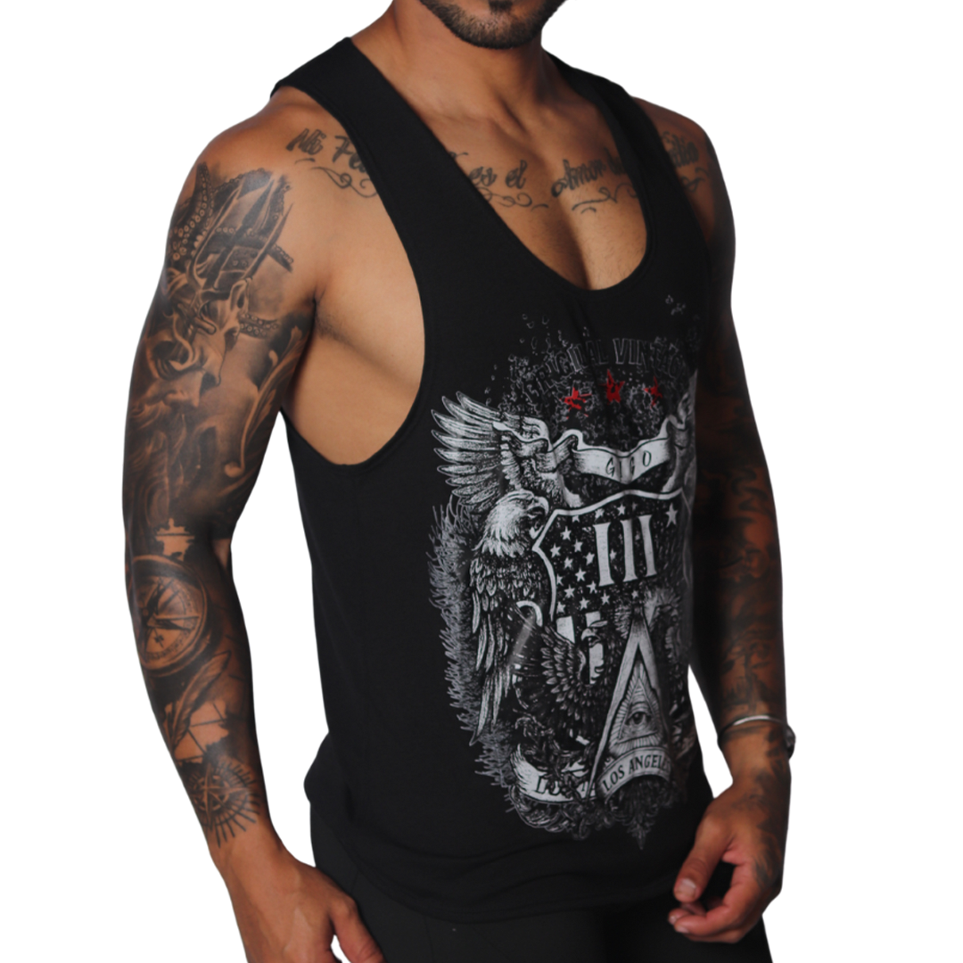 Vintage Tank vista frontal de Gigo Underwear