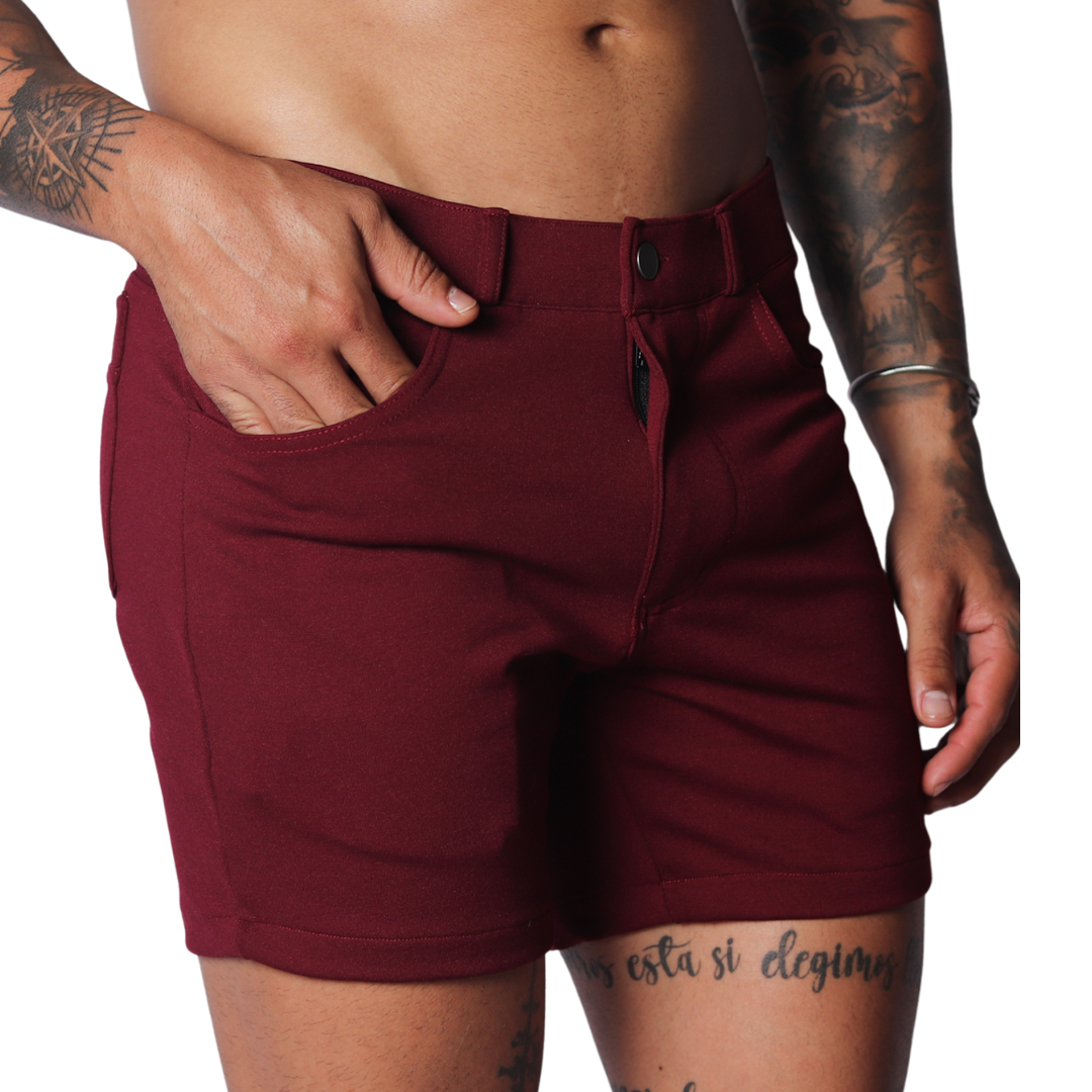 Sunday Wine Short vista frontal de Gigo Underwear