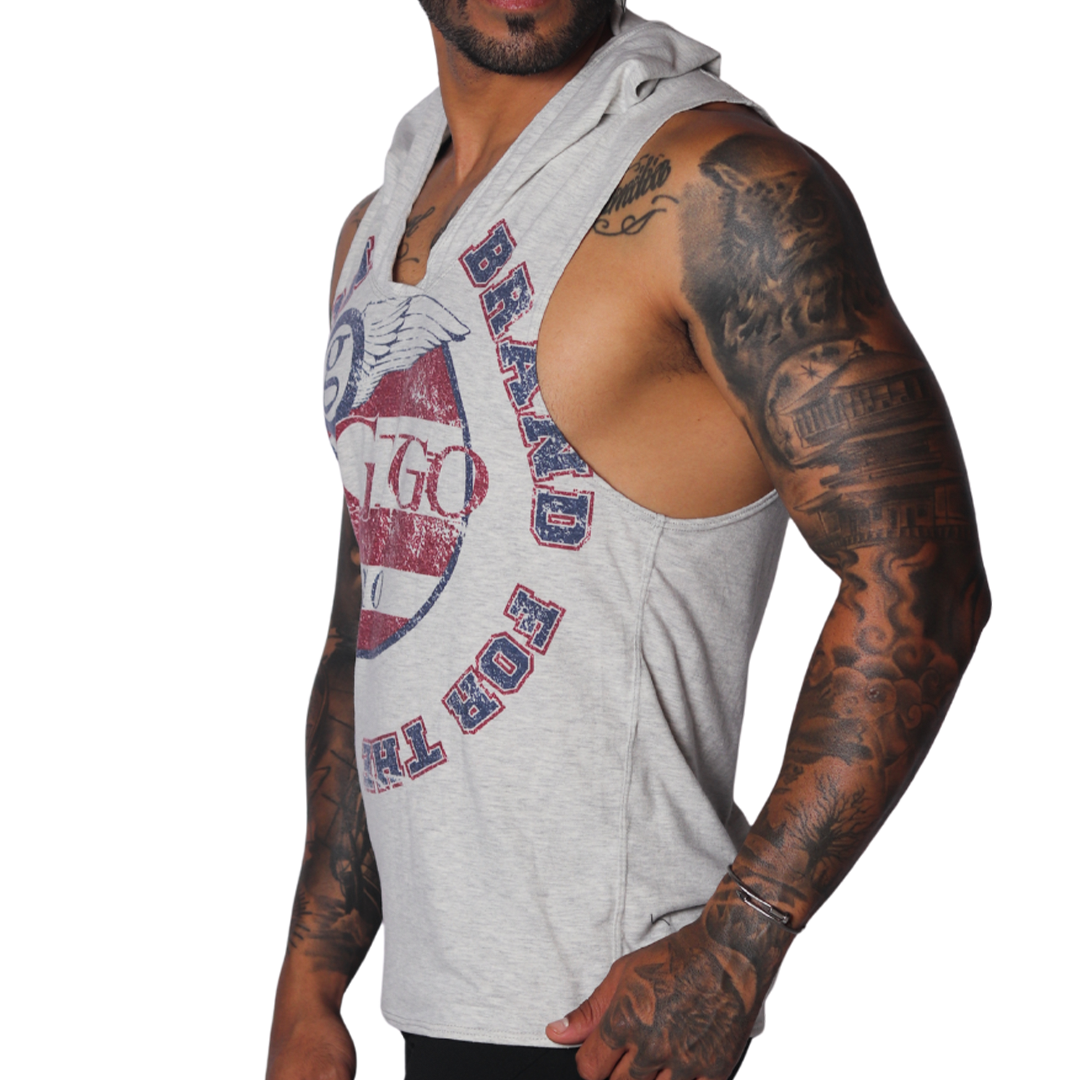 Wings Hoody Tshirt vista frontal de Gigo Underwear